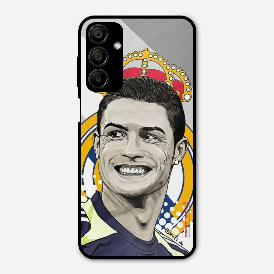 Ronaldo Madrid King Metal Back Case for Galaxy A15 5G