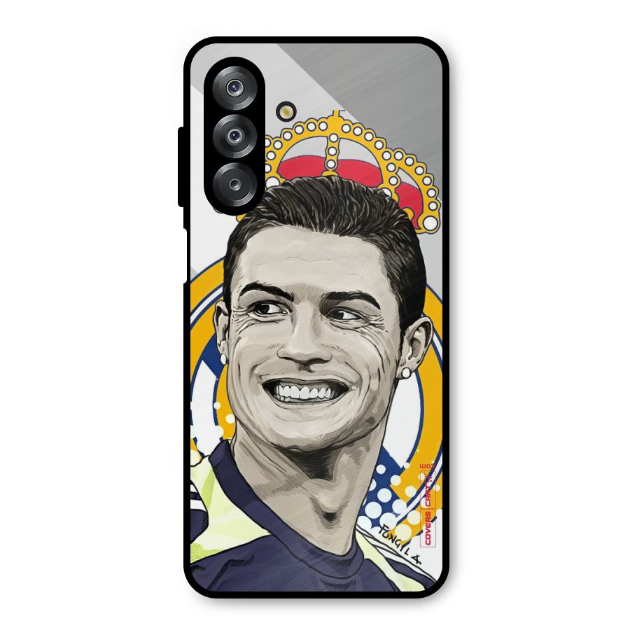 Ronaldo Madrid King Metal Back Case for Galaxy A26