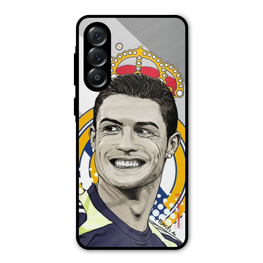 Ronaldo Madrid King Metal Back Case for Galaxy A36