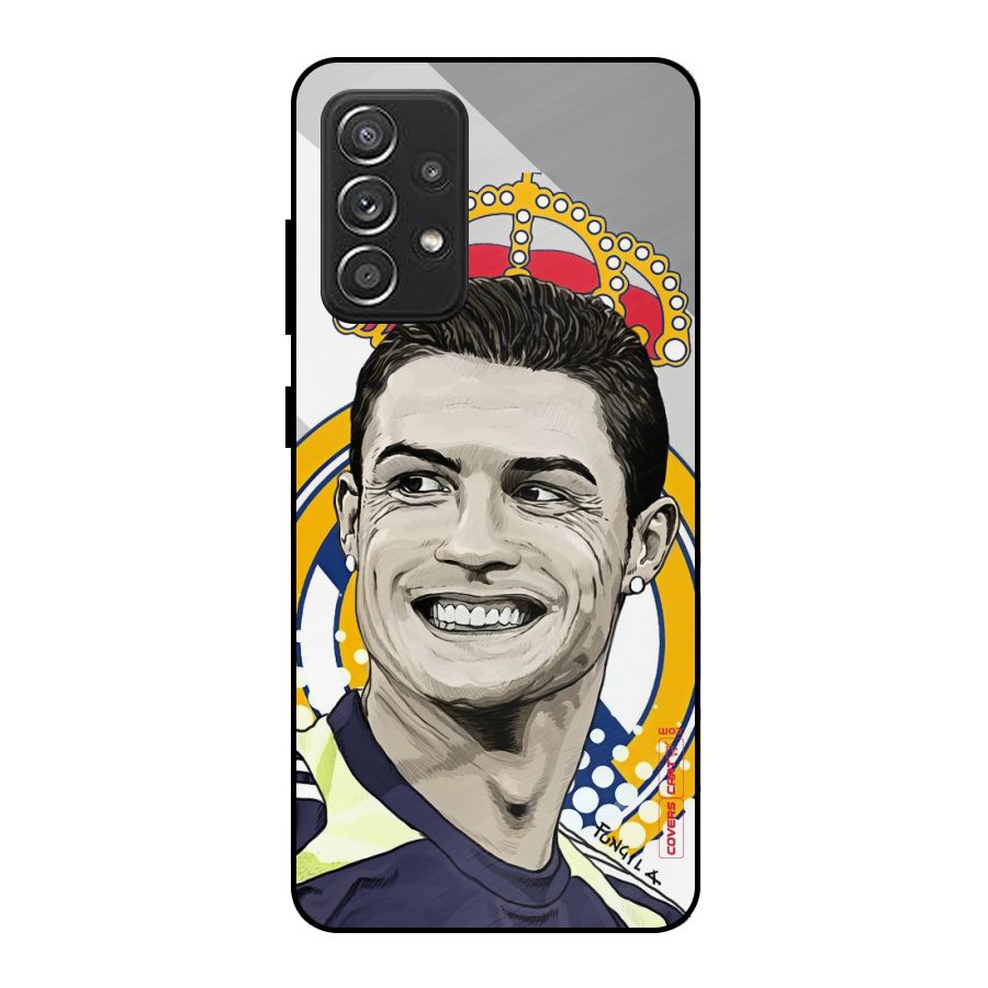 Ronaldo Madrid King Metal Back Case for Galaxy A52s 5G
