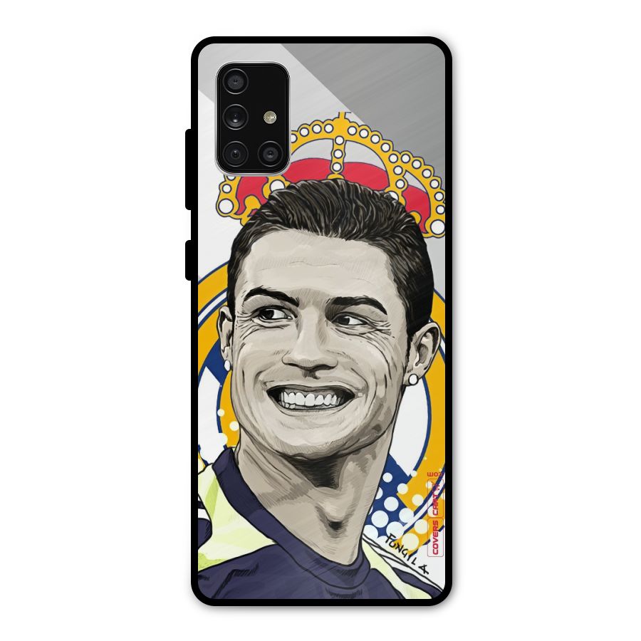 Ronaldo Madrid King Metal Back Case for Galaxy A71