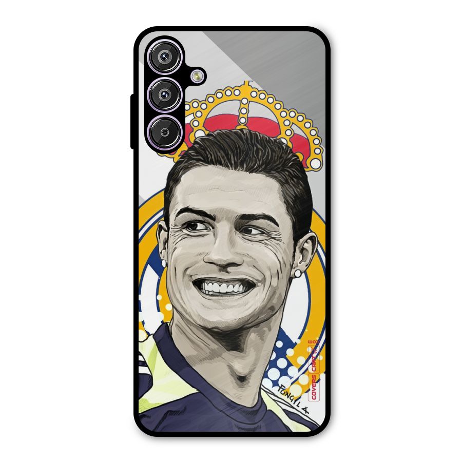 Ronaldo Madrid King Metal Back Case for Galaxy F15