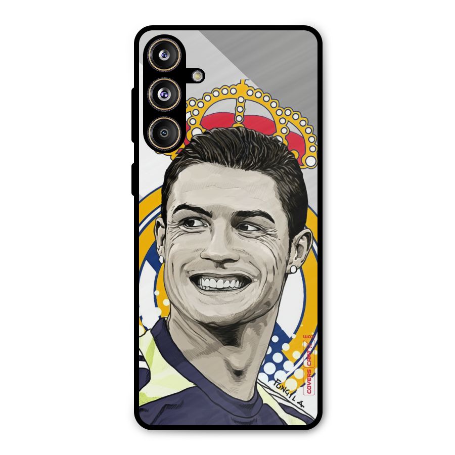 Ronaldo Madrid King Metal Back Case for Galaxy F55