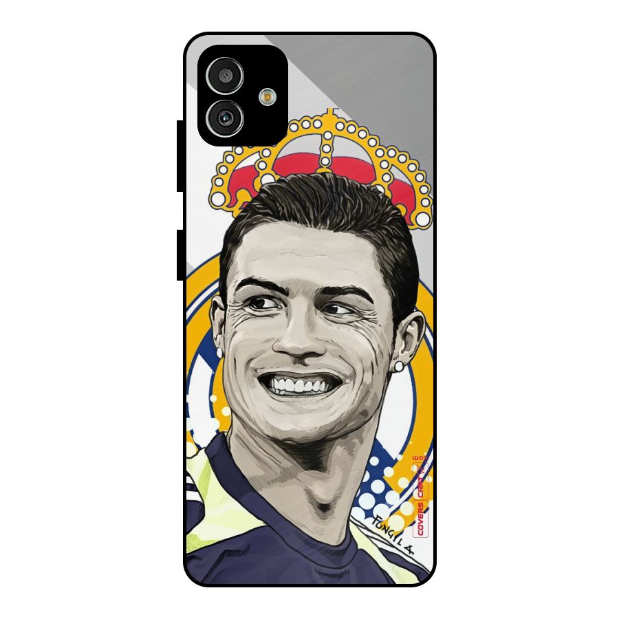 Ronaldo Madrid King Metal Back Case for Galaxy M13 5G