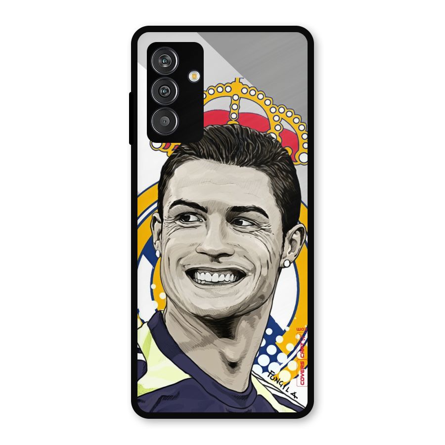Ronaldo Madrid King Metal Back Case for Galaxy M14 5G