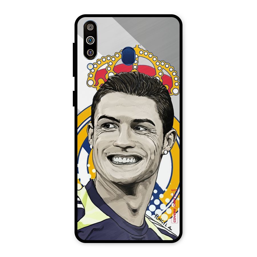 Ronaldo Madrid King Metal Back Case for Galaxy M30