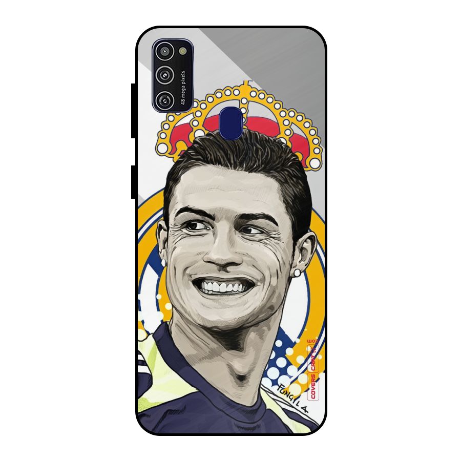 Ronaldo Madrid King Metal Back Case for Galaxy M30s