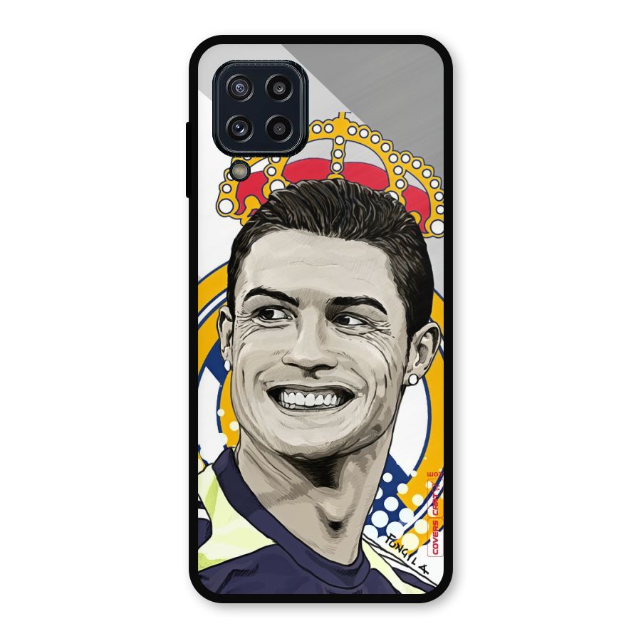 Ronaldo Madrid King Metal Back Case for Galaxy M32