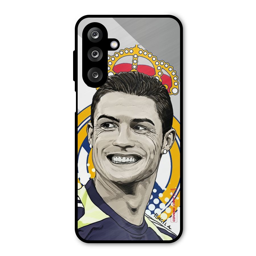 Ronaldo Madrid King Metal Back Case for Galaxy M36