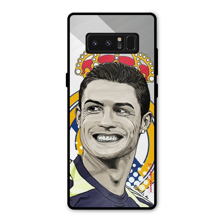 Ronaldo Madrid King Metal Back Case for Galaxy Note 8