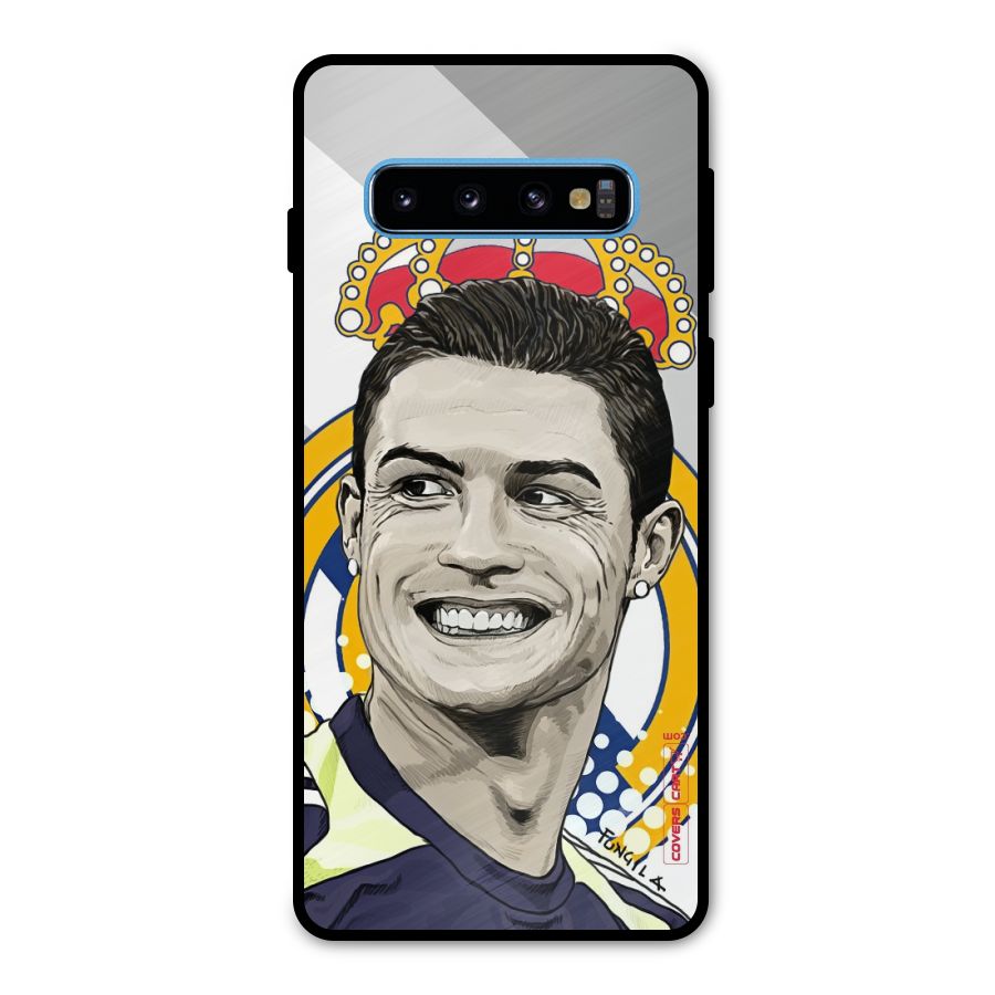 Ronaldo Madrid King Metal Back Case for Galaxy S10