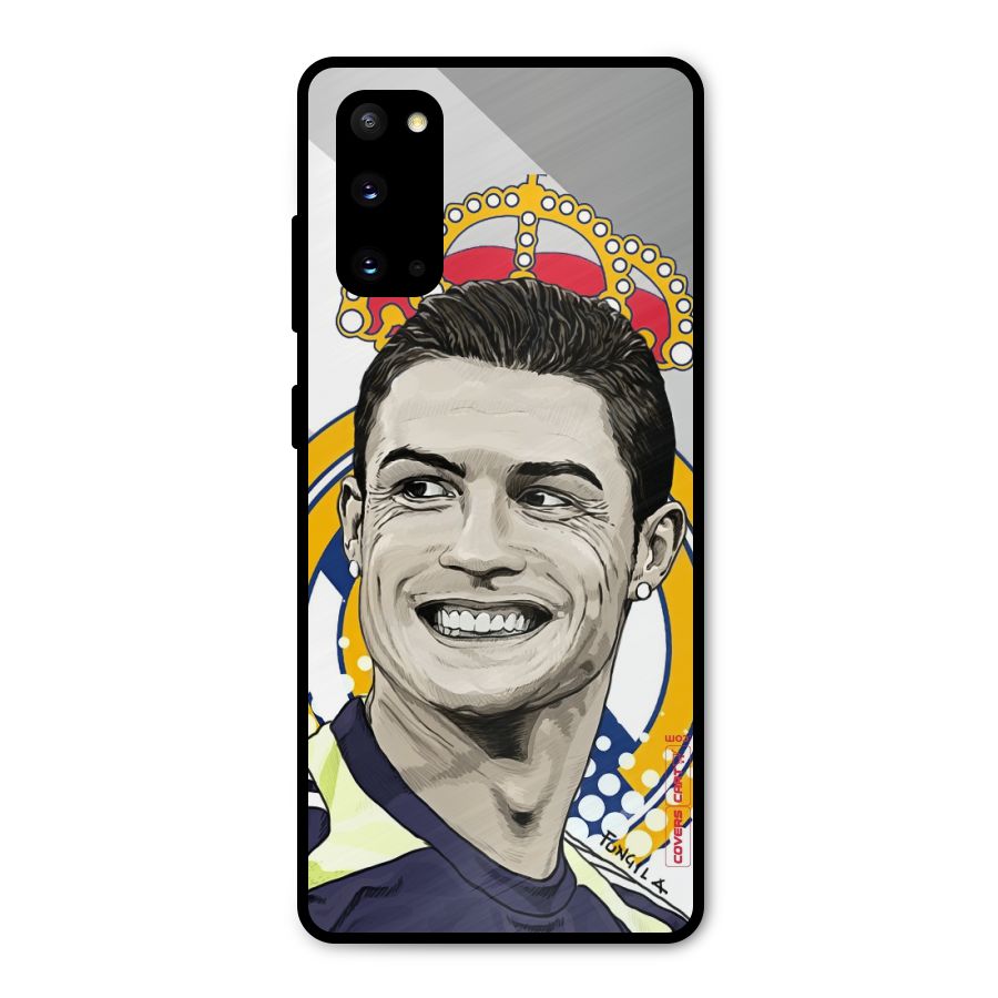 Ronaldo Madrid King Metal Back Case for Galaxy S20