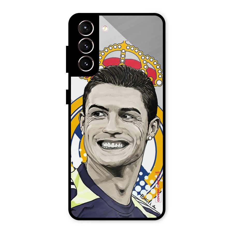 Ronaldo Madrid King Metal Back Case for Galaxy S21 5G