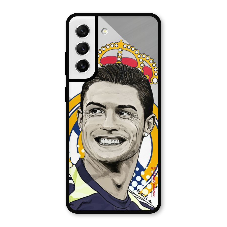 Ronaldo Madrid King Metal Back Case for Galaxy S21 FE 5G
