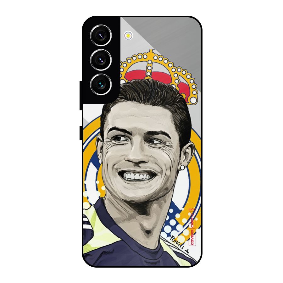 Ronaldo Madrid King Metal Back Case for Galaxy S22 5G
