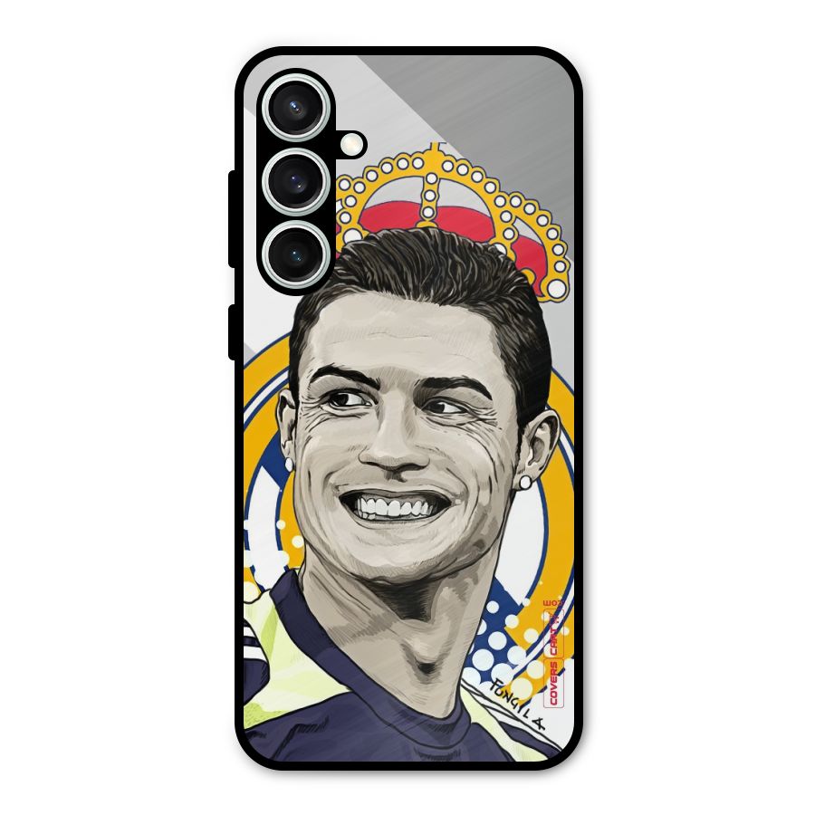 Ronaldo Madrid King Metal Back Case for Galaxy S23 FE