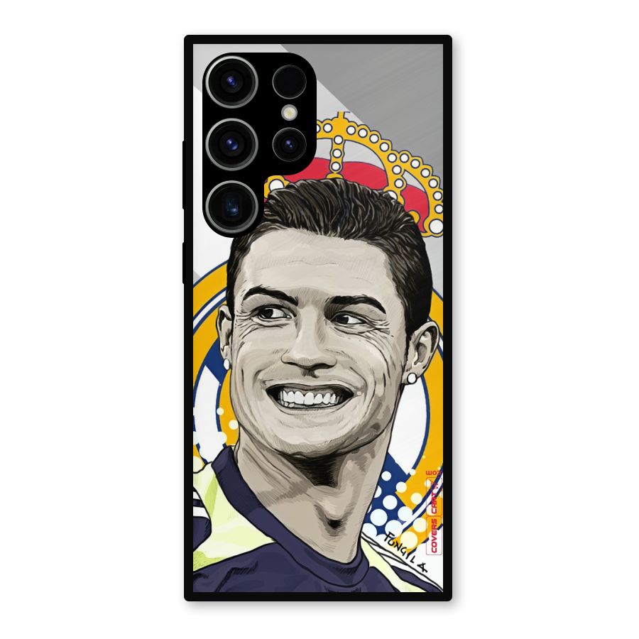 Ronaldo Madrid King Metal Back Case for Galaxy S23 Ultra