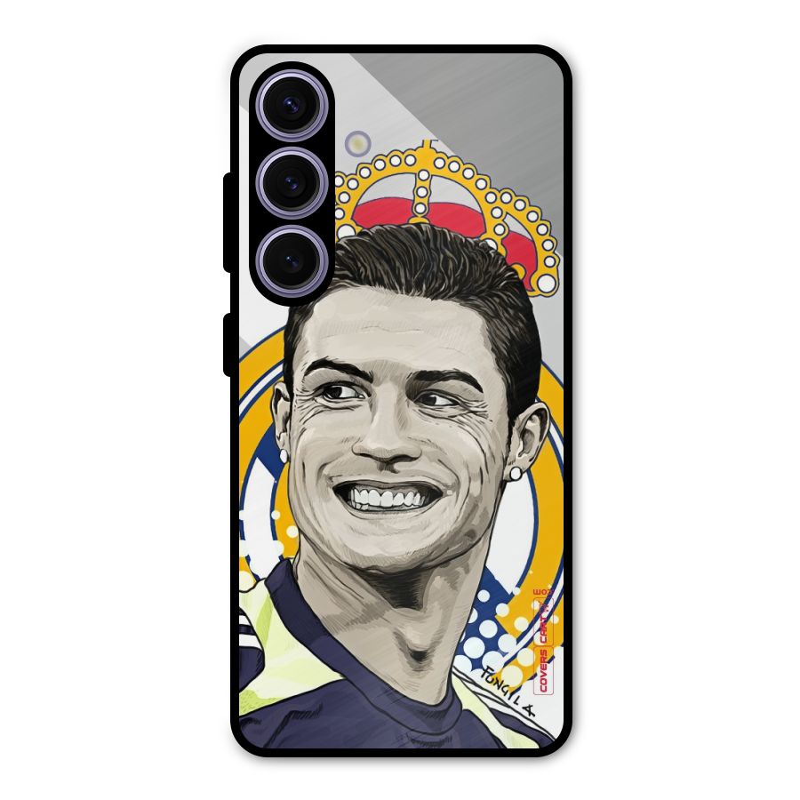 Ronaldo Madrid King Metal Back Case for Galaxy S24