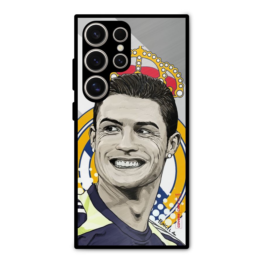 Ronaldo Madrid King Metal Back Case for Galaxy S24 Ultra
