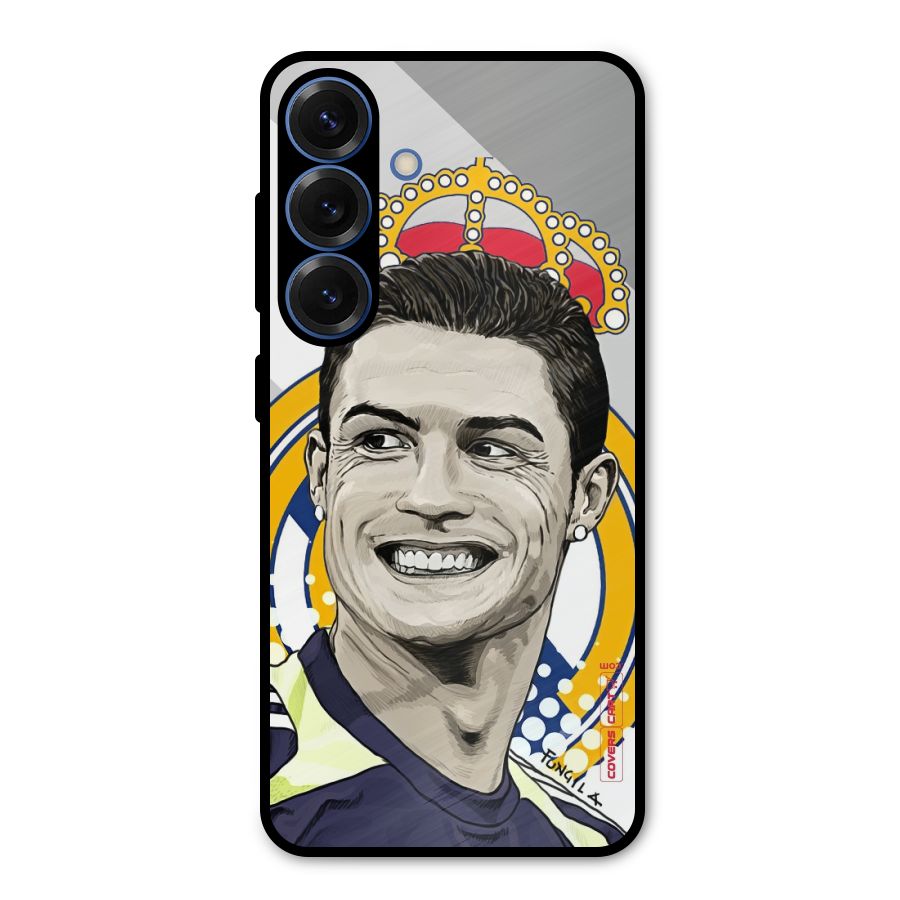 Ronaldo Madrid King Metal Back Case for Galaxy S25