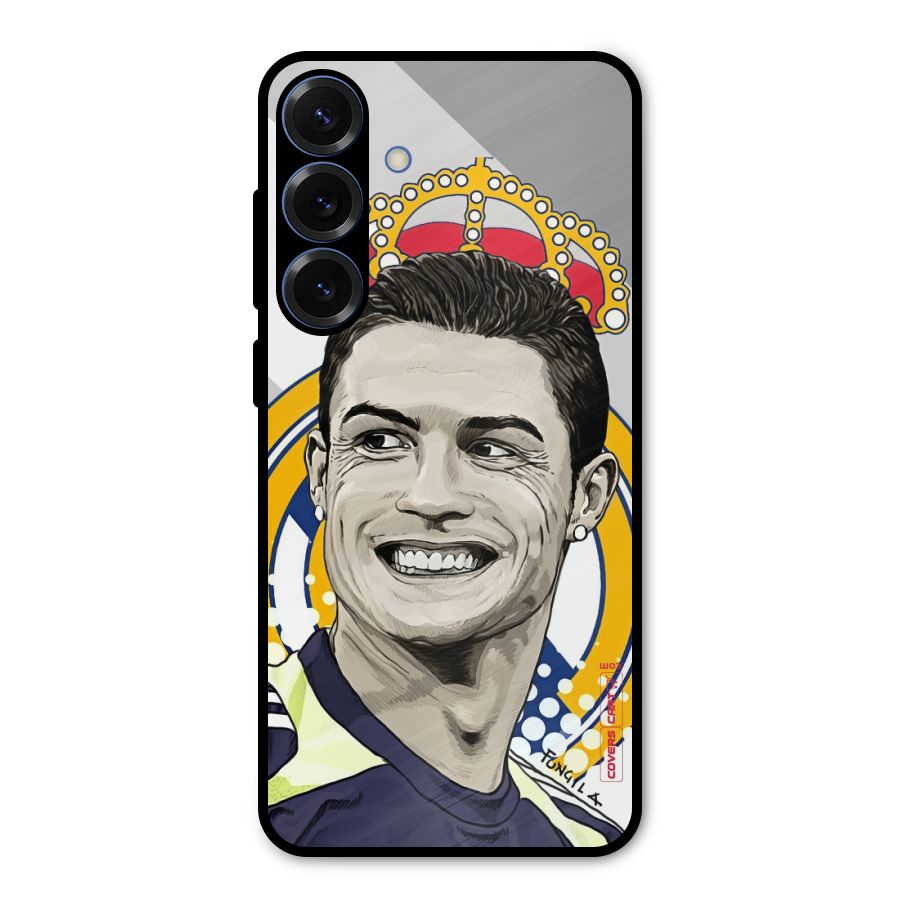 Ronaldo Madrid King Metal Back Case for Galaxy S25 Plus
