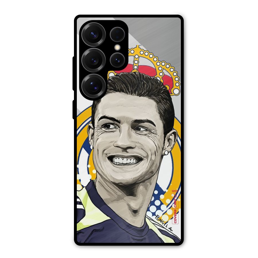 Ronaldo Madrid King Metal Back Case for Galaxy S25 Ultra