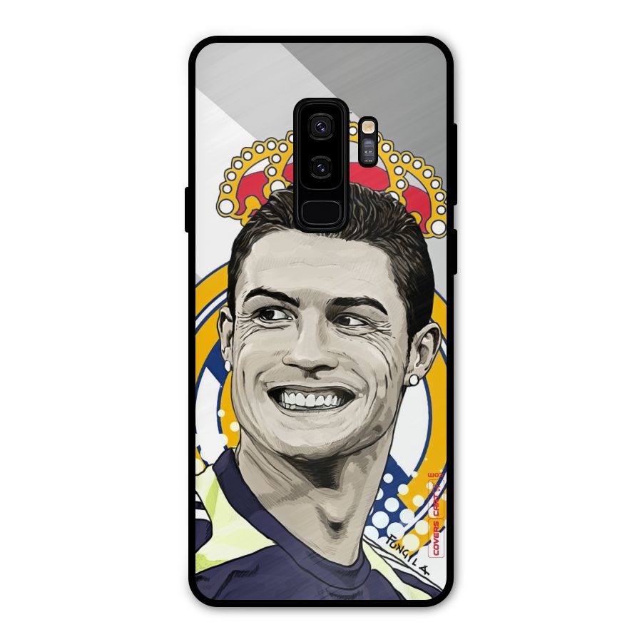 Ronaldo Madrid King Metal Back Case for Galaxy S9 Plus