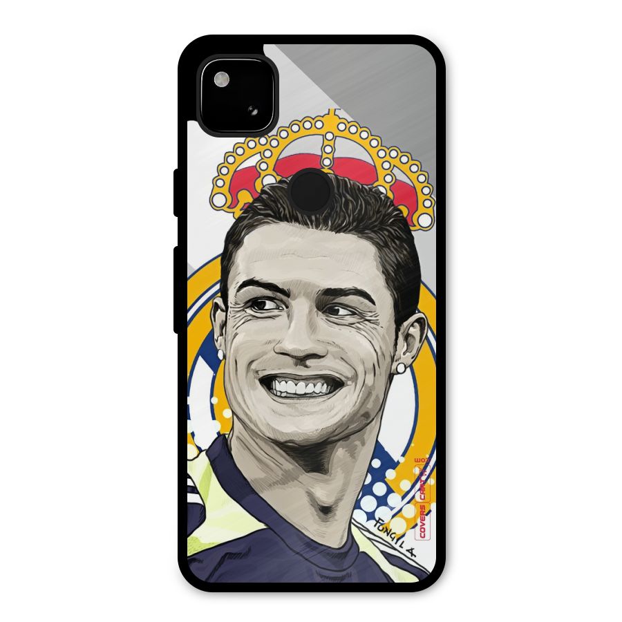 Ronaldo Madrid King Metal Back Case for Google Pixel 4a