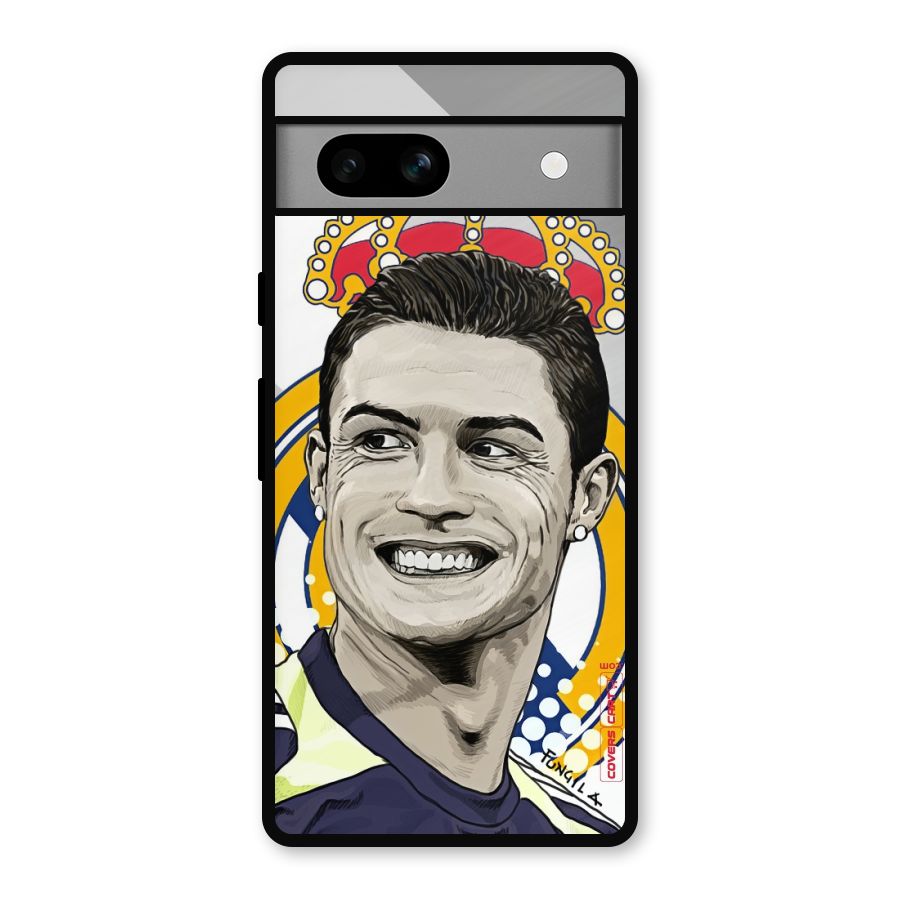 Ronaldo Madrid King Metal Back Case for Google Pixel 7a