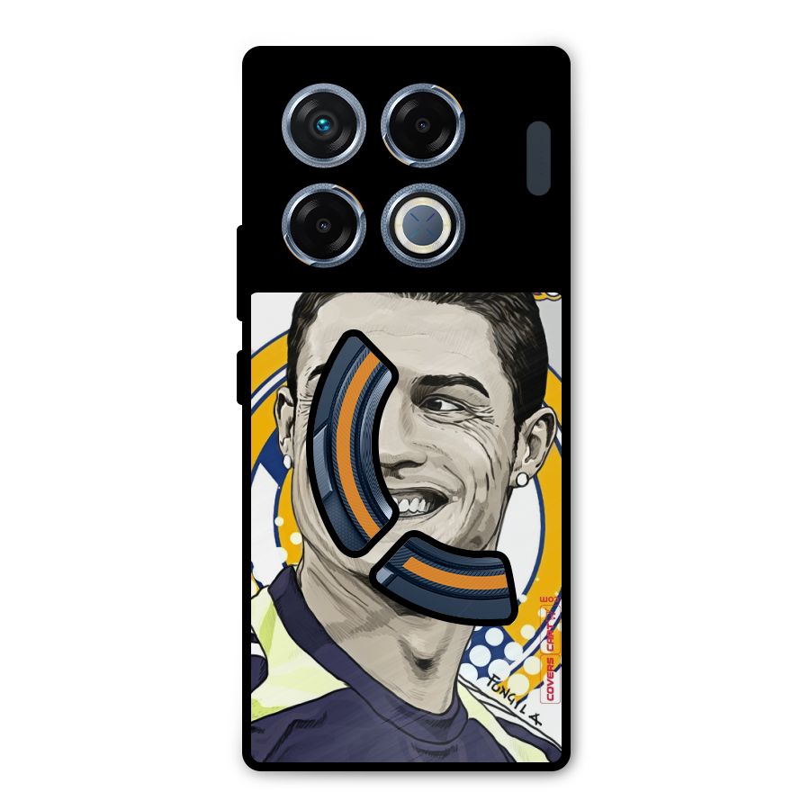 Ronaldo Madrid King Metal Back Case for Infinix GT 20 Pro