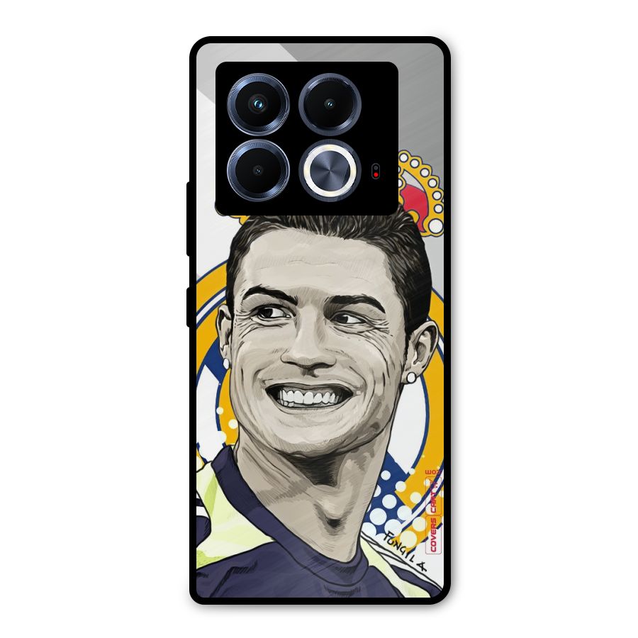 Ronaldo Madrid King Metal Back Case for Infinix Note 40 5G