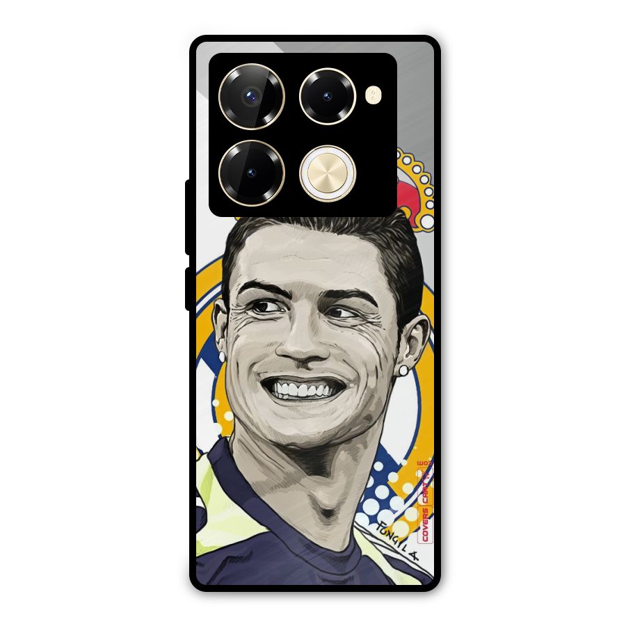 Ronaldo Madrid King Metal Back Case for Infinix Note 40 Pro Plus