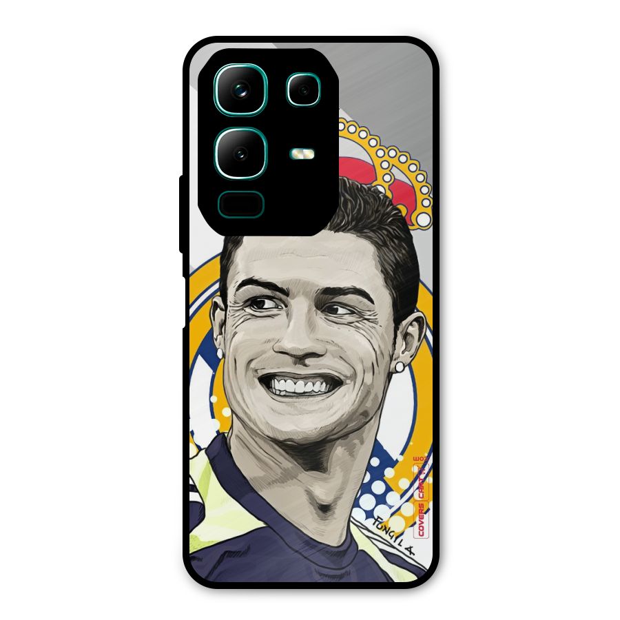 Ronaldo Madrid King Metal Back Case for Infinix Note 50x