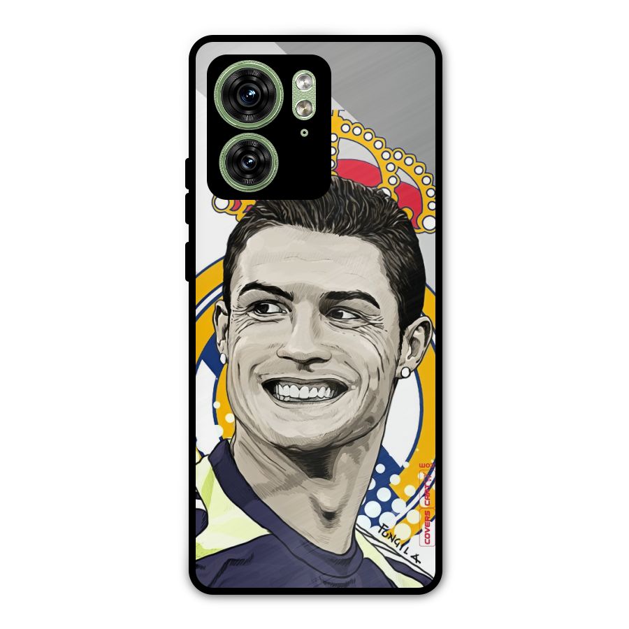 Ronaldo Madrid King Metal Back Case for Motorola Edge 40 5G