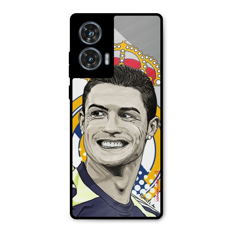 Ronaldo Madrid King Metal Back Case for Motorola Edge 50 Fusion