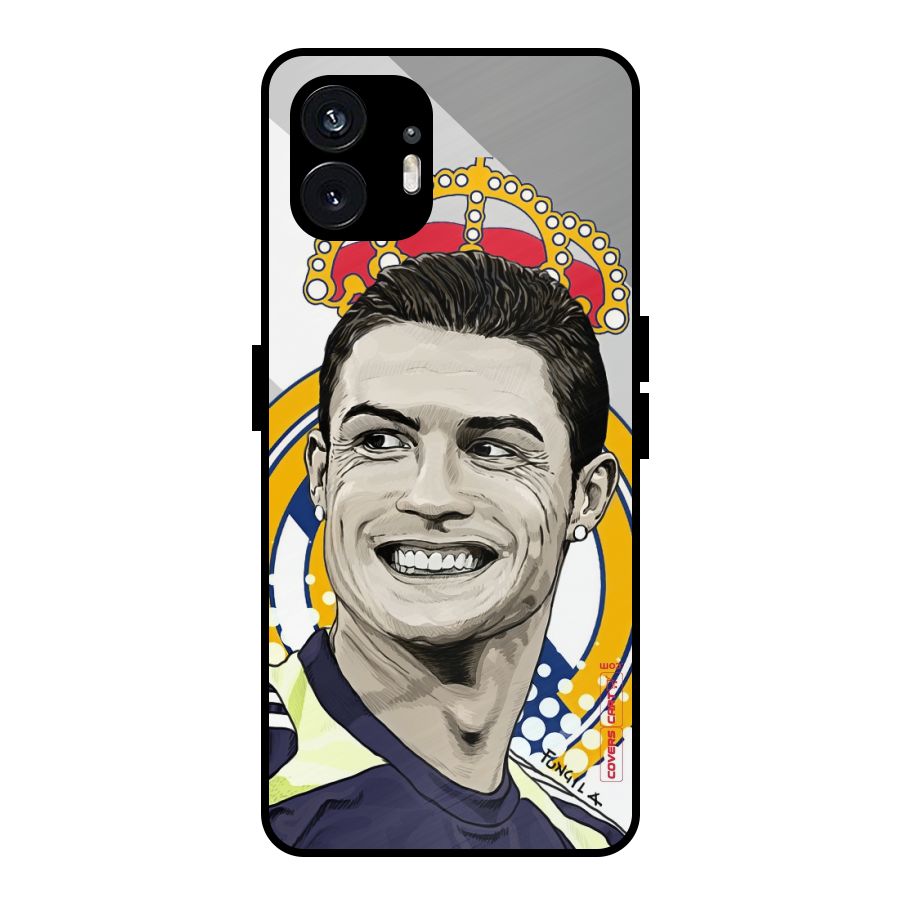 Ronaldo Madrid King Metal Back Case for Nothing Phone 2