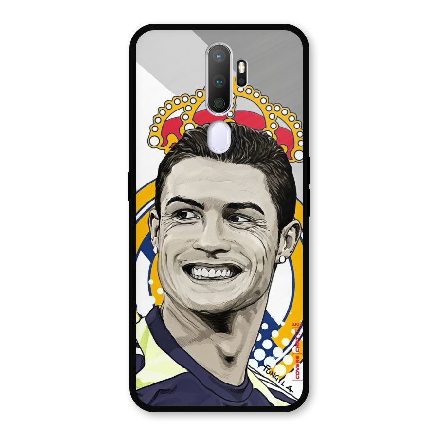 Ronaldo Madrid King Metal Back Case for Oppo A9 (2020)
