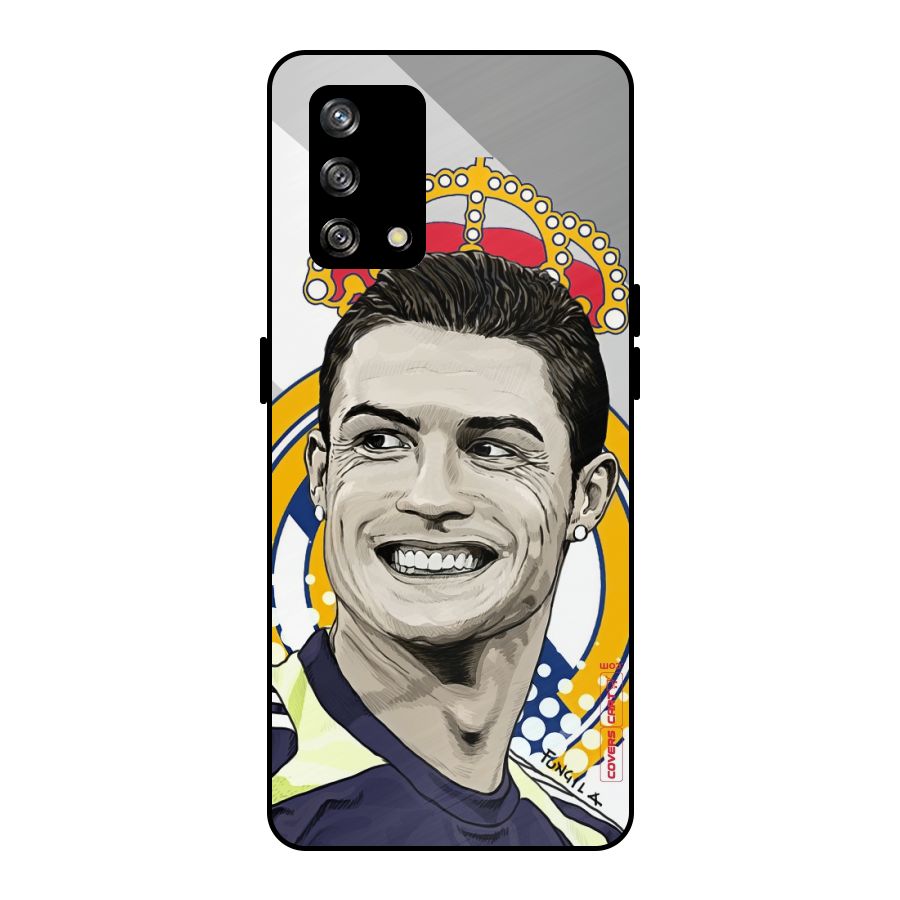 Ronaldo Madrid King Metal Back Case for Oppo F19