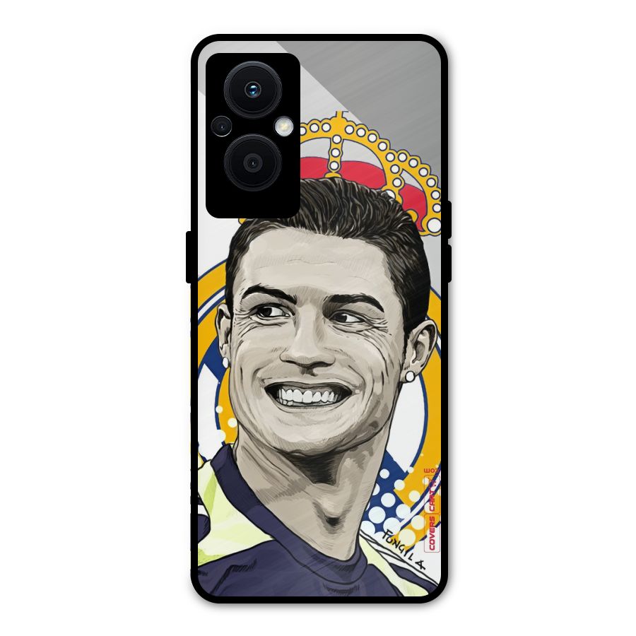 Ronaldo Madrid King Metal Back Case for Oppo F21 Pro 5G