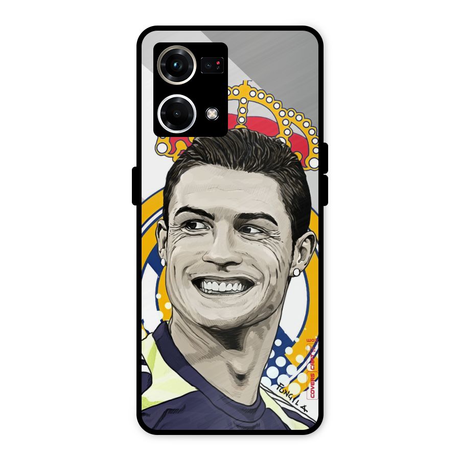 Ronaldo Madrid King Metal Back Case for Oppo F21s Pro 4G