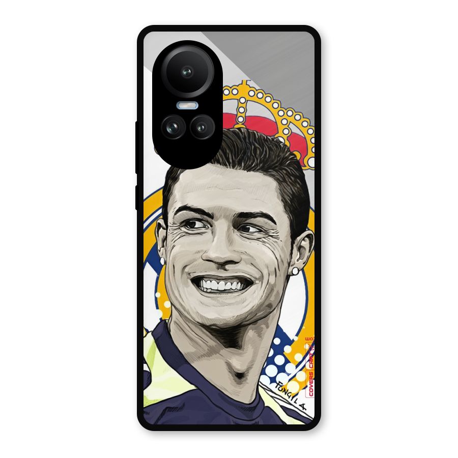 Ronaldo Madrid King Metal Back Case for Oppo Reno10