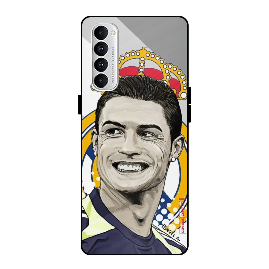 Ronaldo Madrid King Metal Back Case for Oppo Reno4 Pro