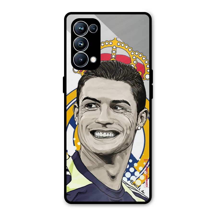 Ronaldo Madrid King Metal Back Case for Oppo Reno5 Pro 5G