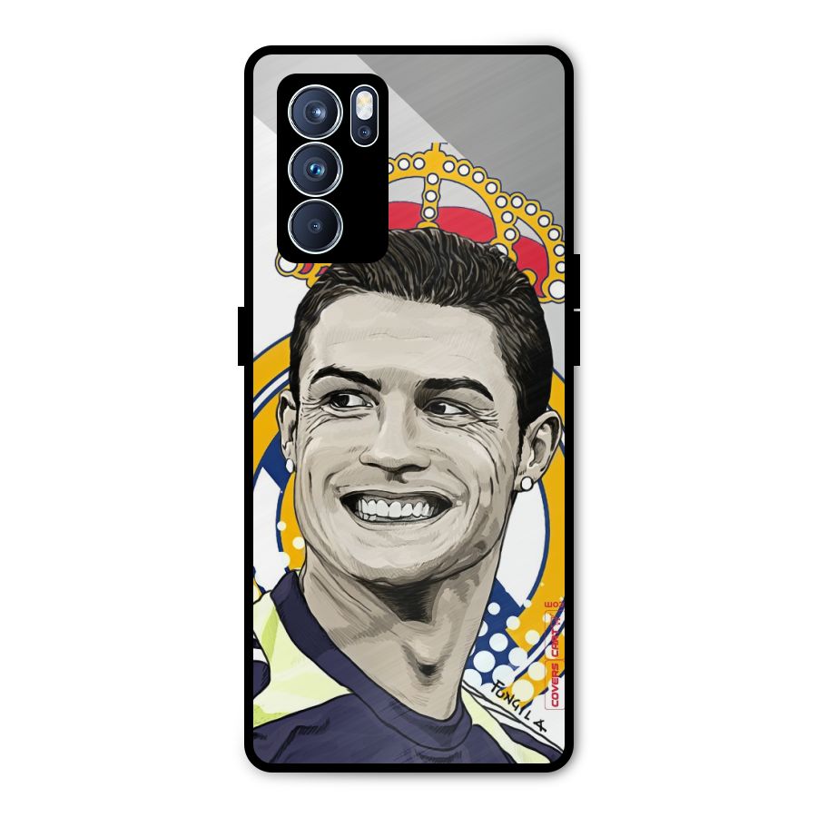 Ronaldo Madrid King Metal Back Case for Oppo Reno6 Pro 5G