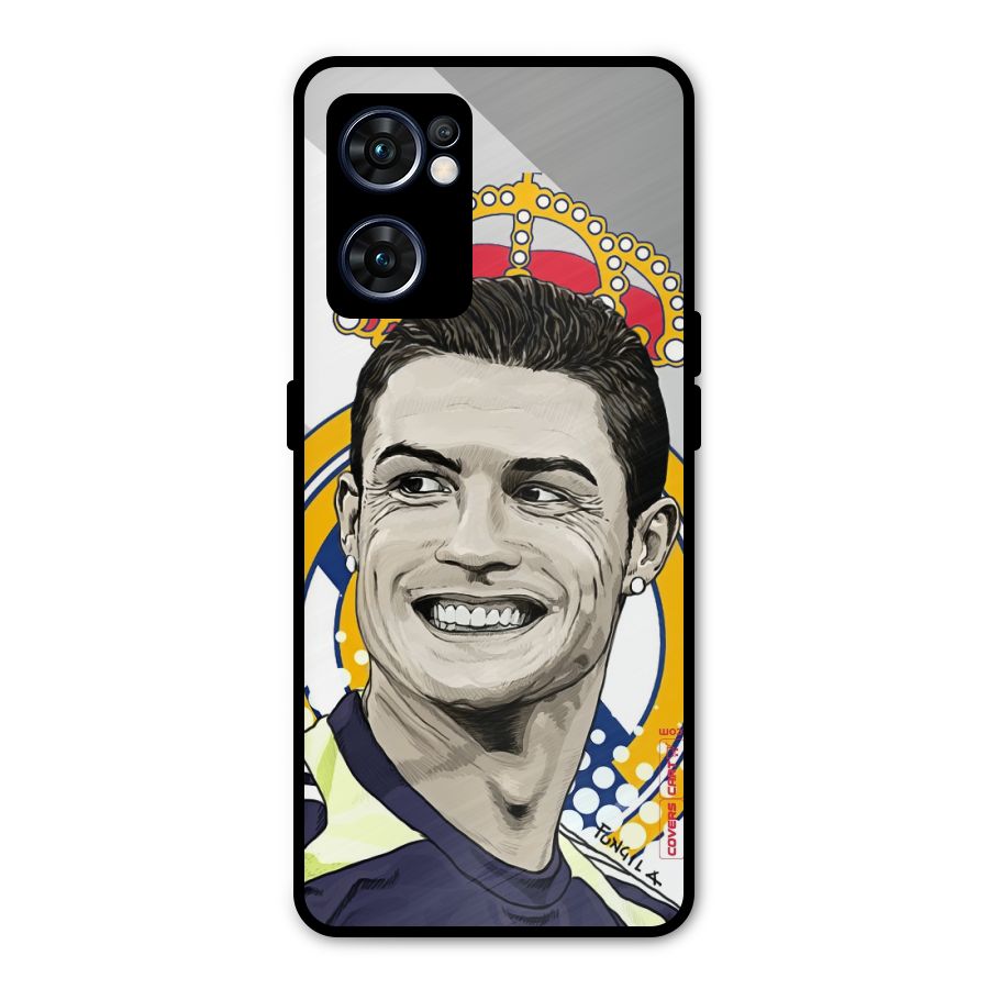 Ronaldo Madrid King Metal Back Case for Oppo Reno7 5G