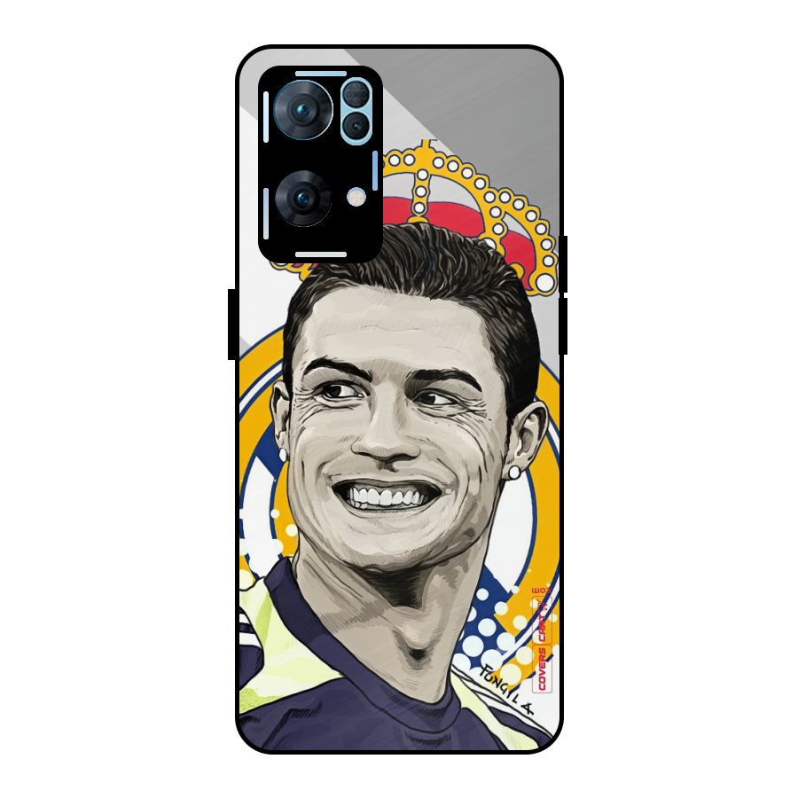 Ronaldo Madrid King Metal Back Case for Oppo Reno7 Pro 5G