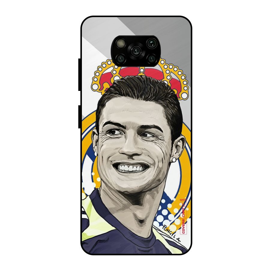 Ronaldo Madrid King Metal Back Case for Poco X3