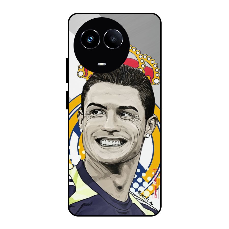 Ronaldo Madrid King Metal Back Case for Realme 11X
