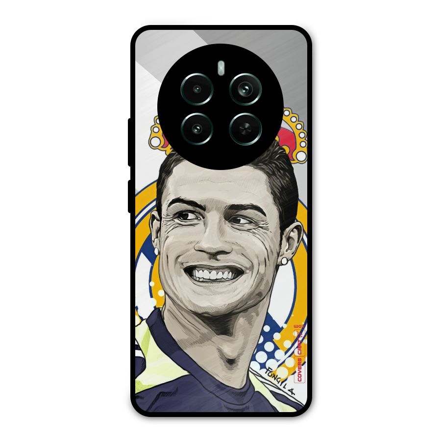 Ronaldo Madrid King Metal Back Case for Realme 12 Plus