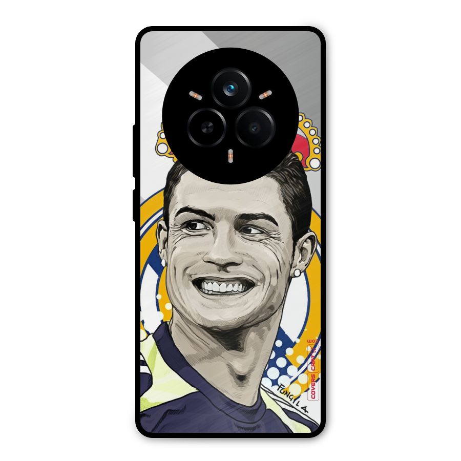 Ronaldo Madrid King Metal Back Case for Realme 14 Pro